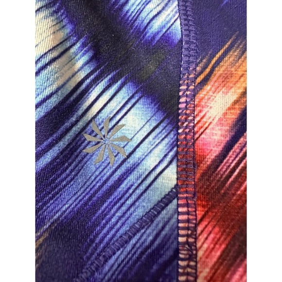 Athleta Muti Colored Cropped Capri Workout Leggings Size Medium - Picture 4 of 6